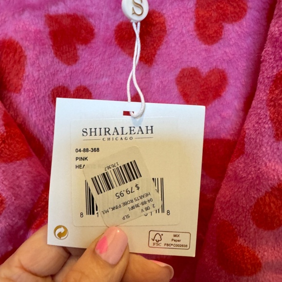 Cozy Shiraleah Heart Robe Size L/XL - Picture 3 of 5